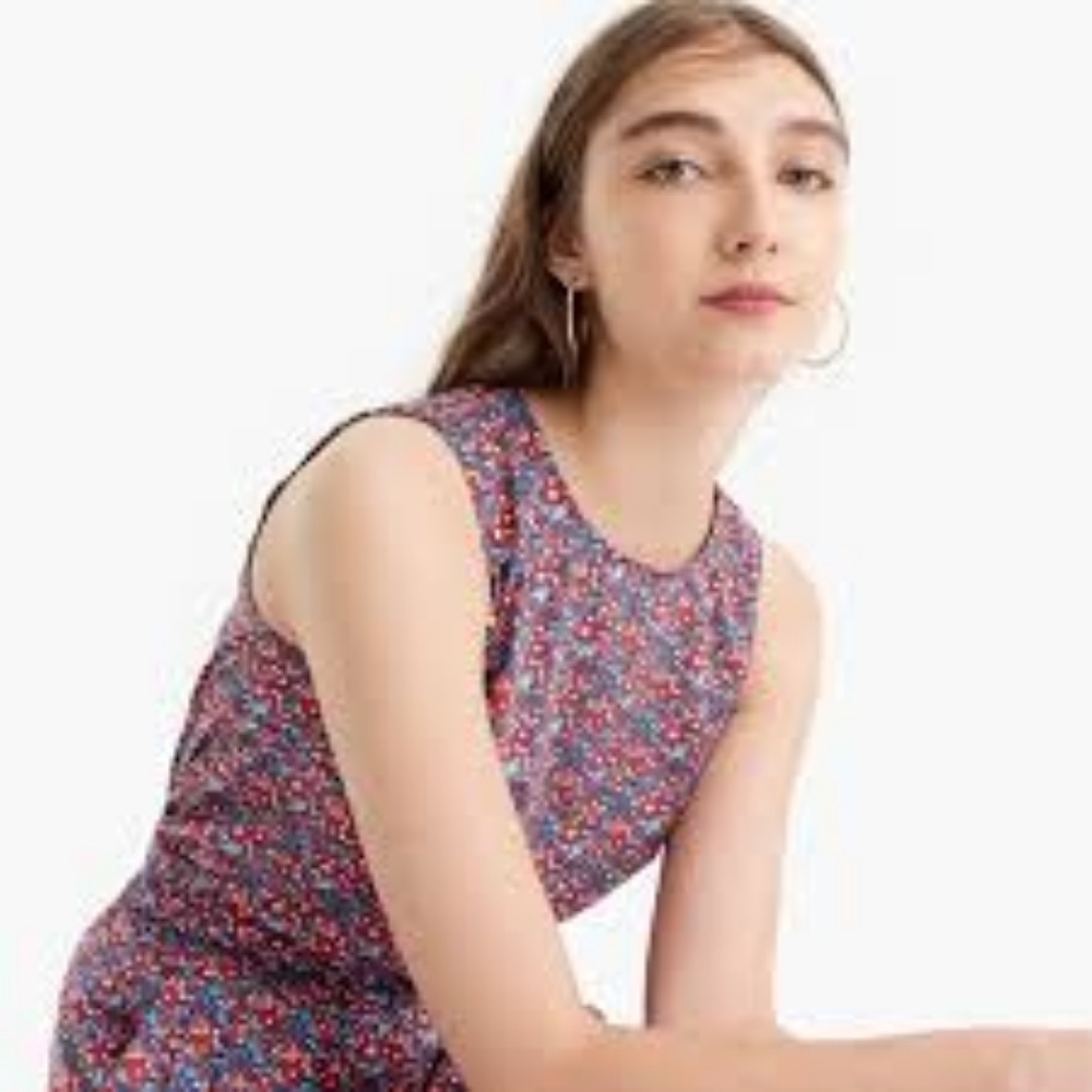 J.Crew Liberty Sleeveless Tank in Betsy Ann Floral